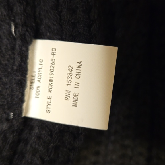 Code x Mode Solid Open Front Dolman Cardigan Black, Various Sizes - Picture 6 of 6